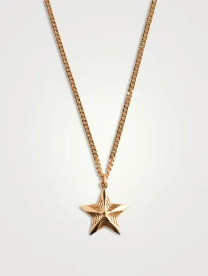 Gold-Plated Star Pendant Necklace