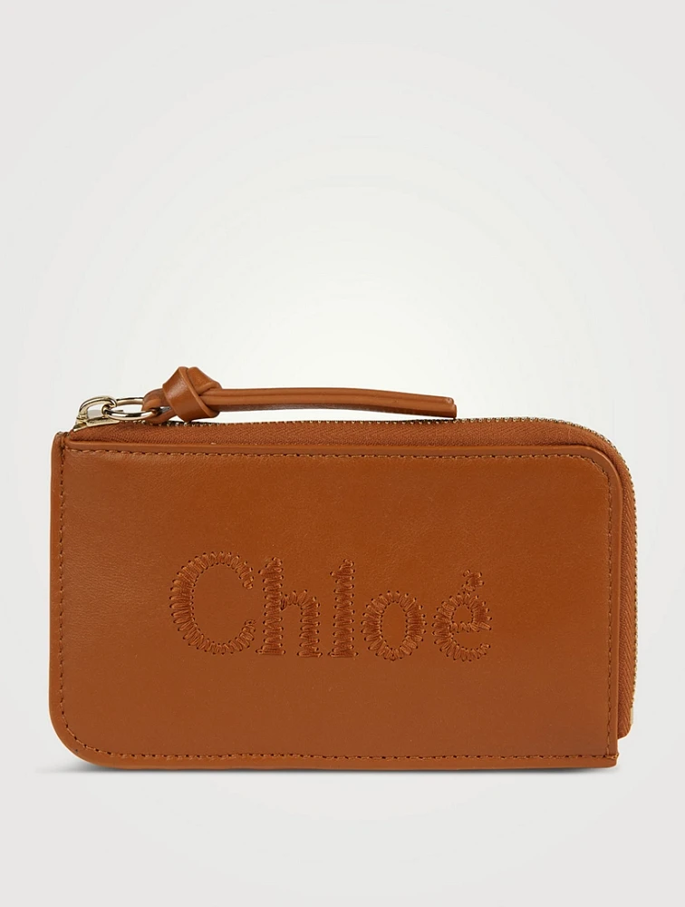 Chloé Sense Leather Zip Wallet