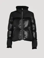 Miya Shearling-Trimmed Down Jacket