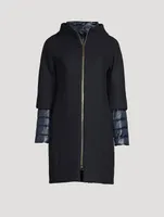 Wool-Blend Double-Layer Coat