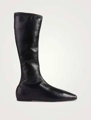 Tech Stretch-Leather Boots