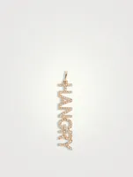 14K Gold Hangry Necklace Charm