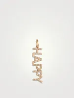 14K Gold Happy Necklace Charm