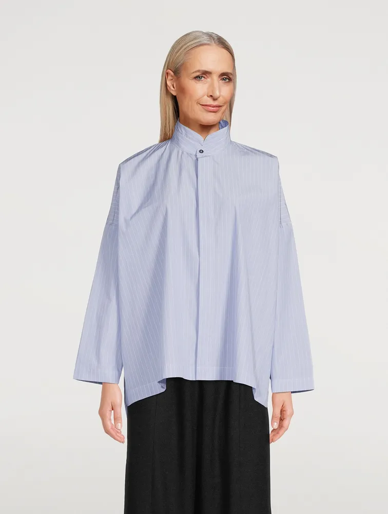 Double Stand Collar Shirt