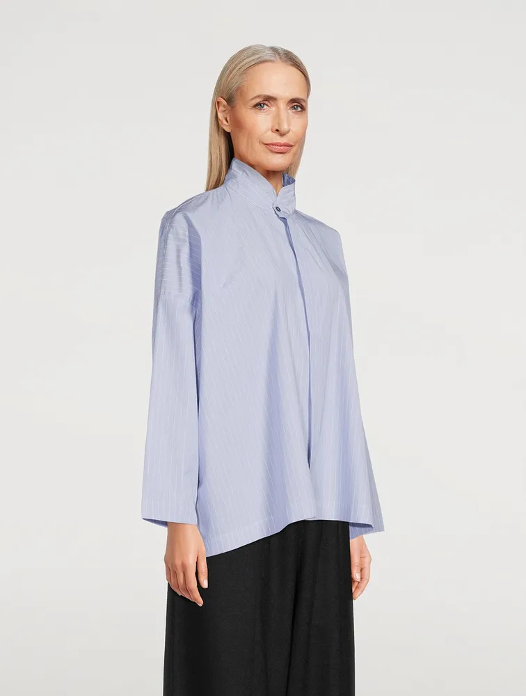 Double Stand Collar Shirt