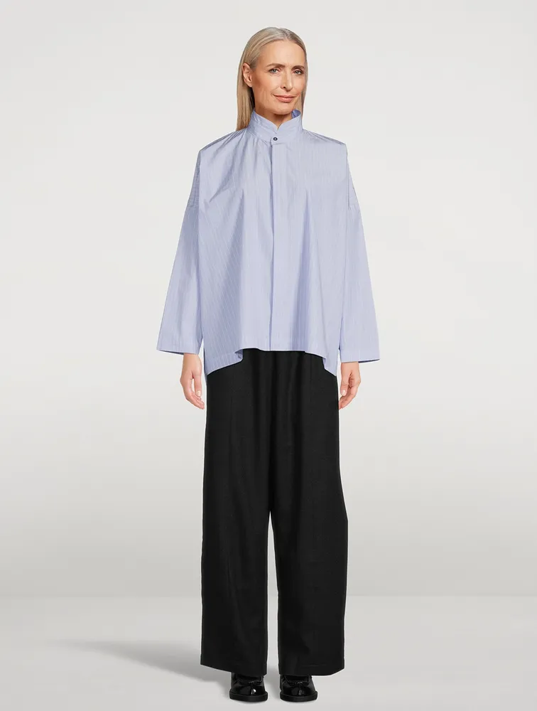 Double Stand Collar Shirt