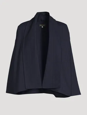 A-Line Shawl-Collar Jacket