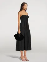 Morgan Strapless Midi Dress