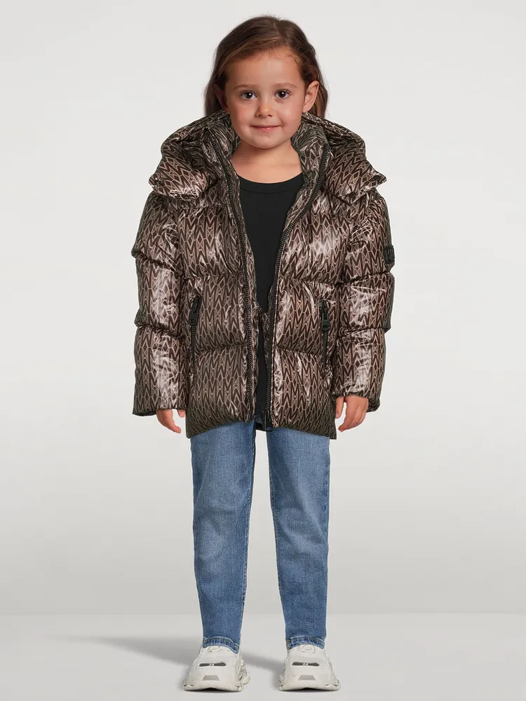 Toddlers Jesse Light Down Jacket Monogram Print