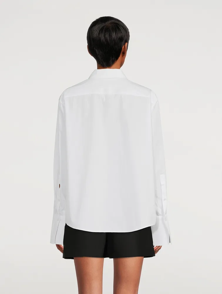 Poplin Wrap Shirt