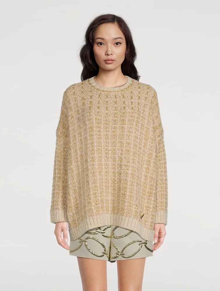 Tweed Lurex Sweater