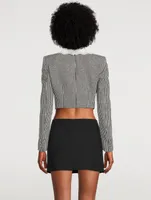 Tweed Lurex Cropped Jacket