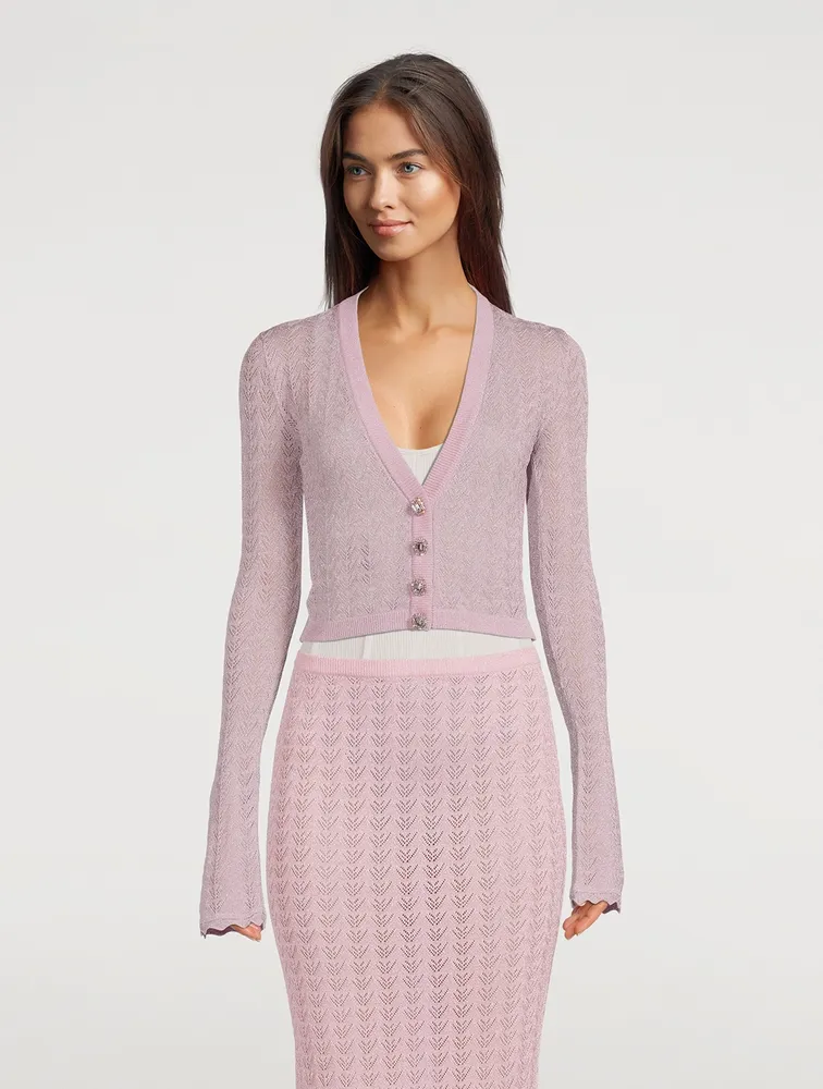 Lurex Lace Cardigan