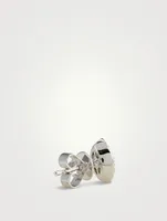 Tessa 18K White Gold Diamond Navette Stud Earrings