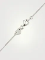 Tessa 18K White Gold Diamond Circle Pendant Necklace