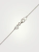 Tessa 18K White Gold Diamond Circle Pendant Necklace