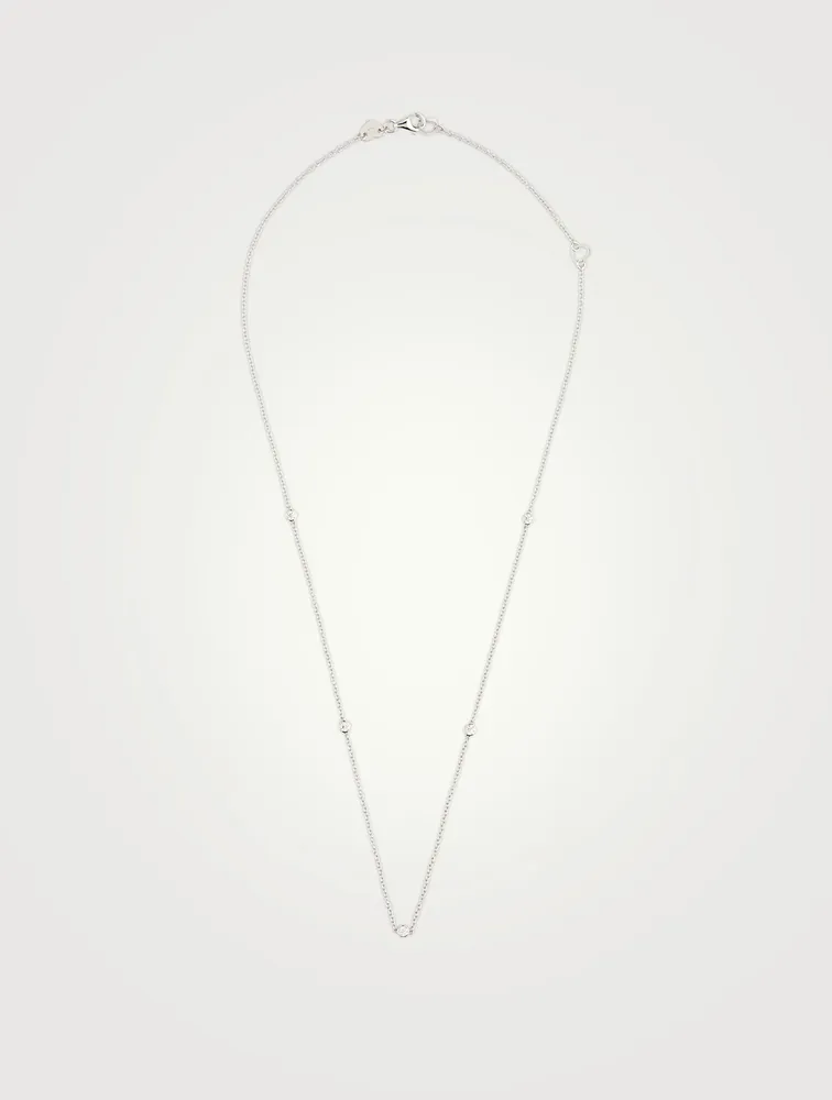 Signature BBTY Five-Stone Necklace With Diamonds