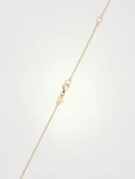 18K Gold Aerial Eclipse Pendant Necklace With Diamonds