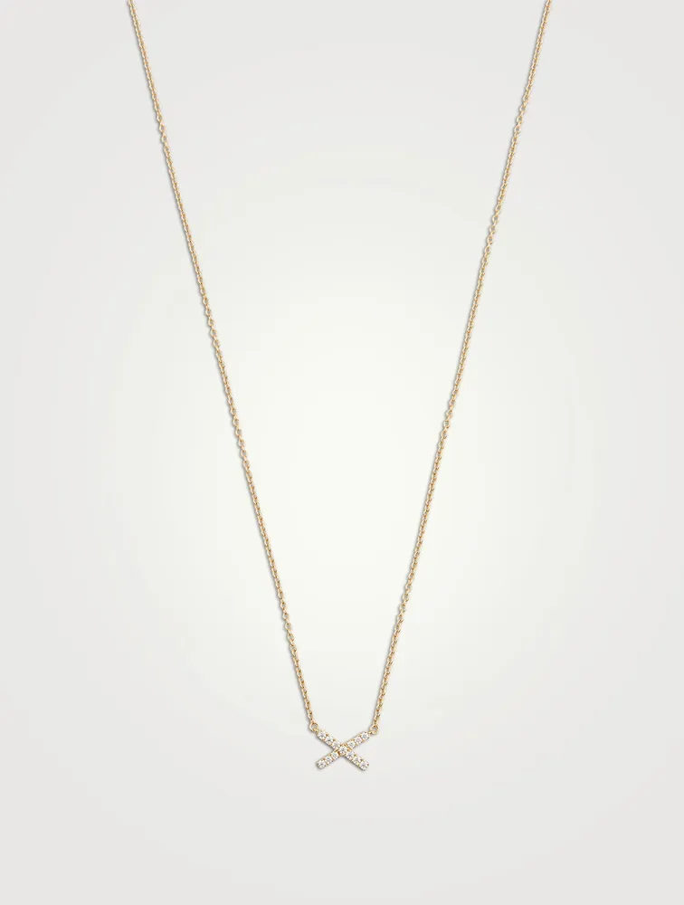 Charmed 18K Gold Pendant Necklace With Diamonds