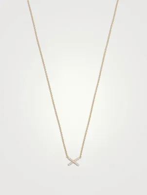Charmed 18K Gold Pendant Necklace With Diamonds