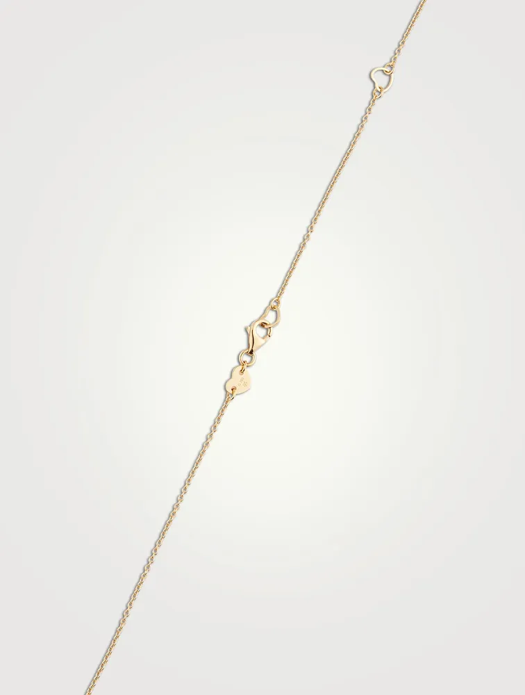 Charmed 18K Gold Pendant Necklace With Diamonds