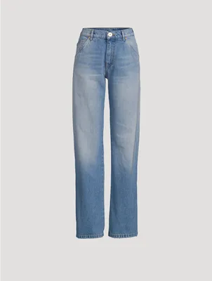Monogram Wide-Leg Jeans