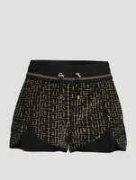 Monogram Velvet Jacquard Shorts