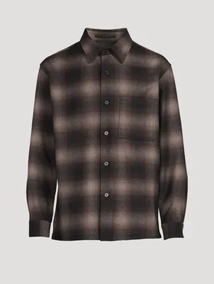 Clyfford Recycled Wool Flannel Shirt Jacket