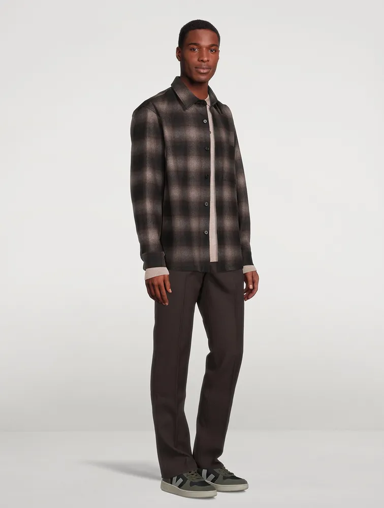 Clyfford Recycled Wool Flannel Shirt Jacket