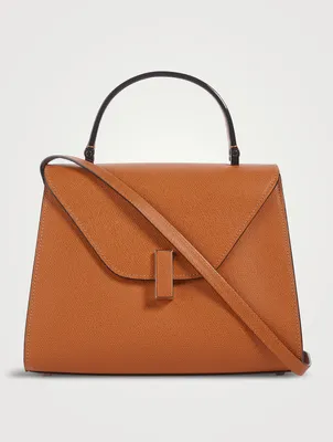 Medium Iside Leather Top Handle Bag