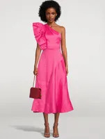 Bonjour Ruffled Midi Dress