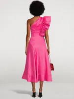 Bonjour Ruffled Midi Dress