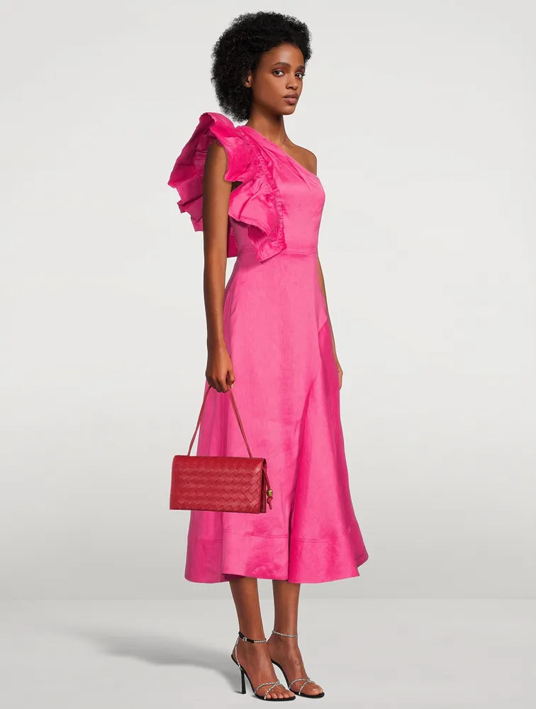 Bonjour Ruffled Midi Dress