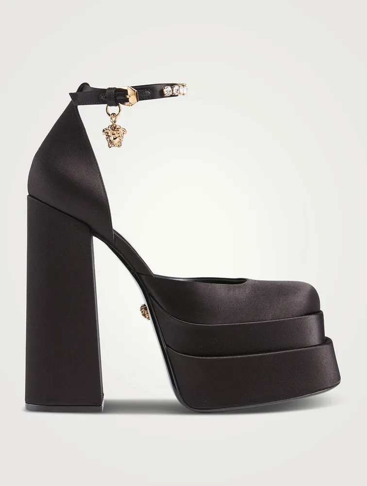 Medusa Aevitas Satin Platform Pumps