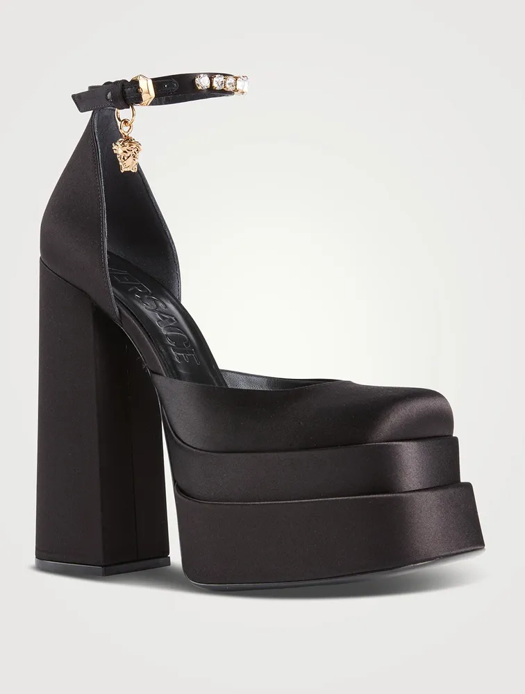 Medusa Aevitas Satin Platform Pumps