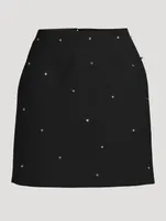 Matteo Beaded Mini Skirt
