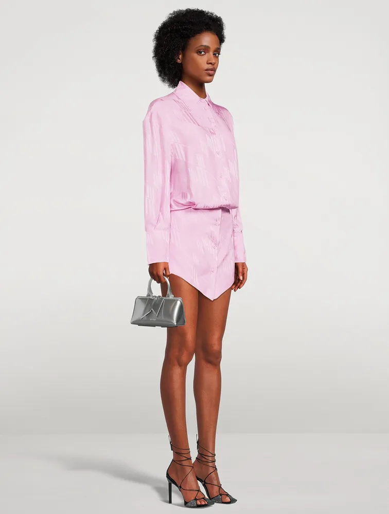 Silvye Satin Shirt Dress