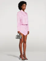 Silvye Satin Shirt Dress