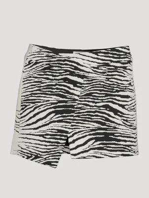 Cloe Mini Skirt Tiger Stripe Print