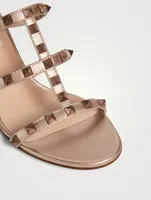Rockstud Leather Heeled Mules