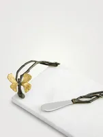 Butterfly Ginkgo Small Cheese Board With Knife