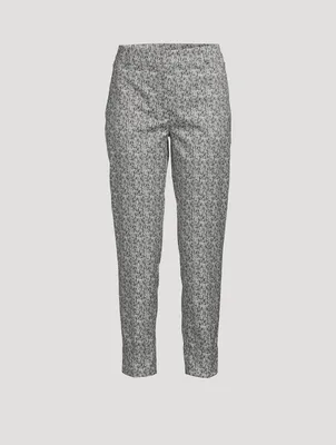 Maxima Tapered Trousers Croquis Print