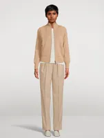 Fidelia Wool Gabardine Tapered Trousers