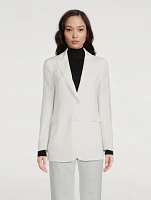 Lavino Cotton Silk Double-Face Blazer