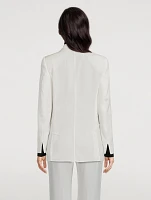 Lavino Cotton Silk Double-Face Blazer