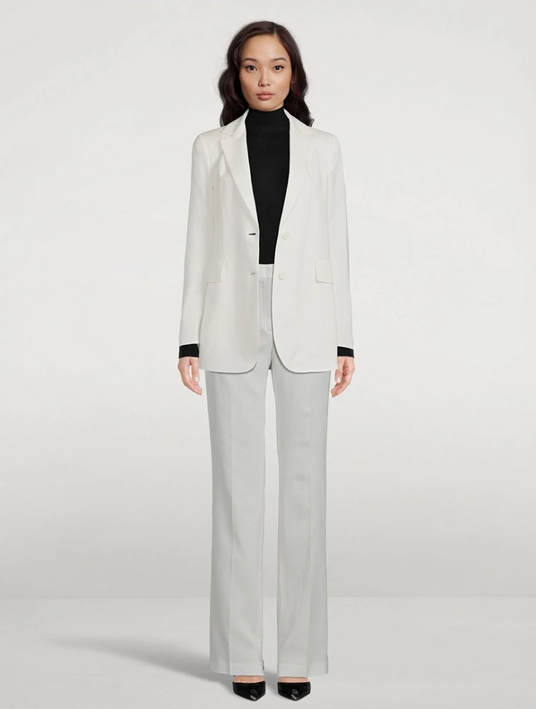 Lavino Cotton Silk Double-Face Blazer