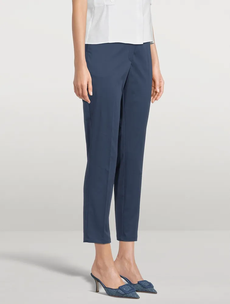 Freda Stretch-Cotton Ankle Trousers