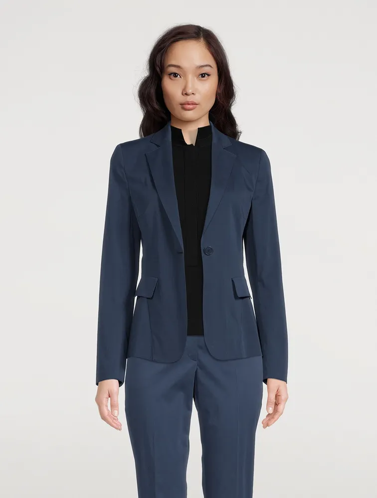 Stretch-Cotton Blazer