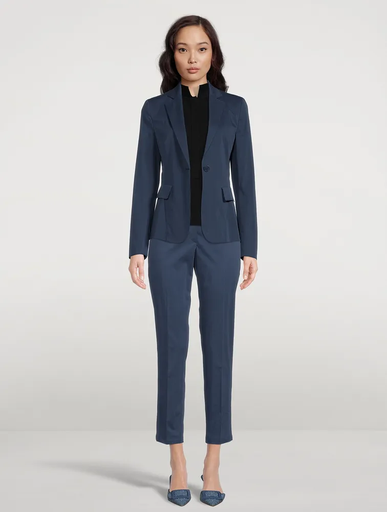 Stretch-Cotton Blazer