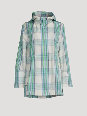 Techno Taffeta Jacket Check Print